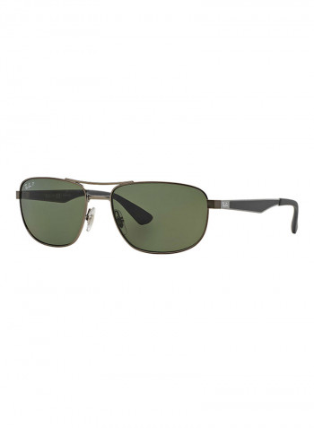 Men's Polarized Square Sunglasses - Lens Size: 61 mm