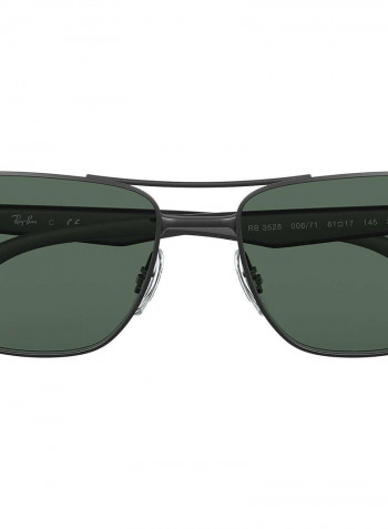 Men's Polarized Square Sunglasses - Lens Size: 61 mm