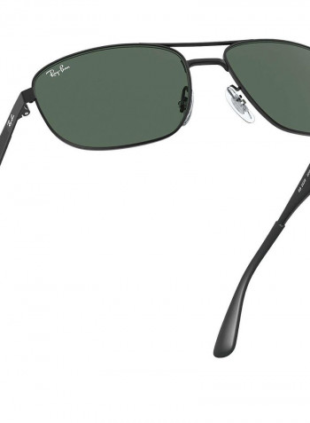 Men's Polarized Square Sunglasses - Lens Size: 61 mm