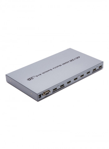 2-Piece 4Kx2K HDMI Matrix Switch Set Silver