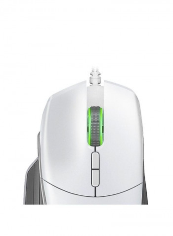 Basilisk Ergonomic FPS Gaming Mouse 124 x 75 x 43millimeter Mercury White