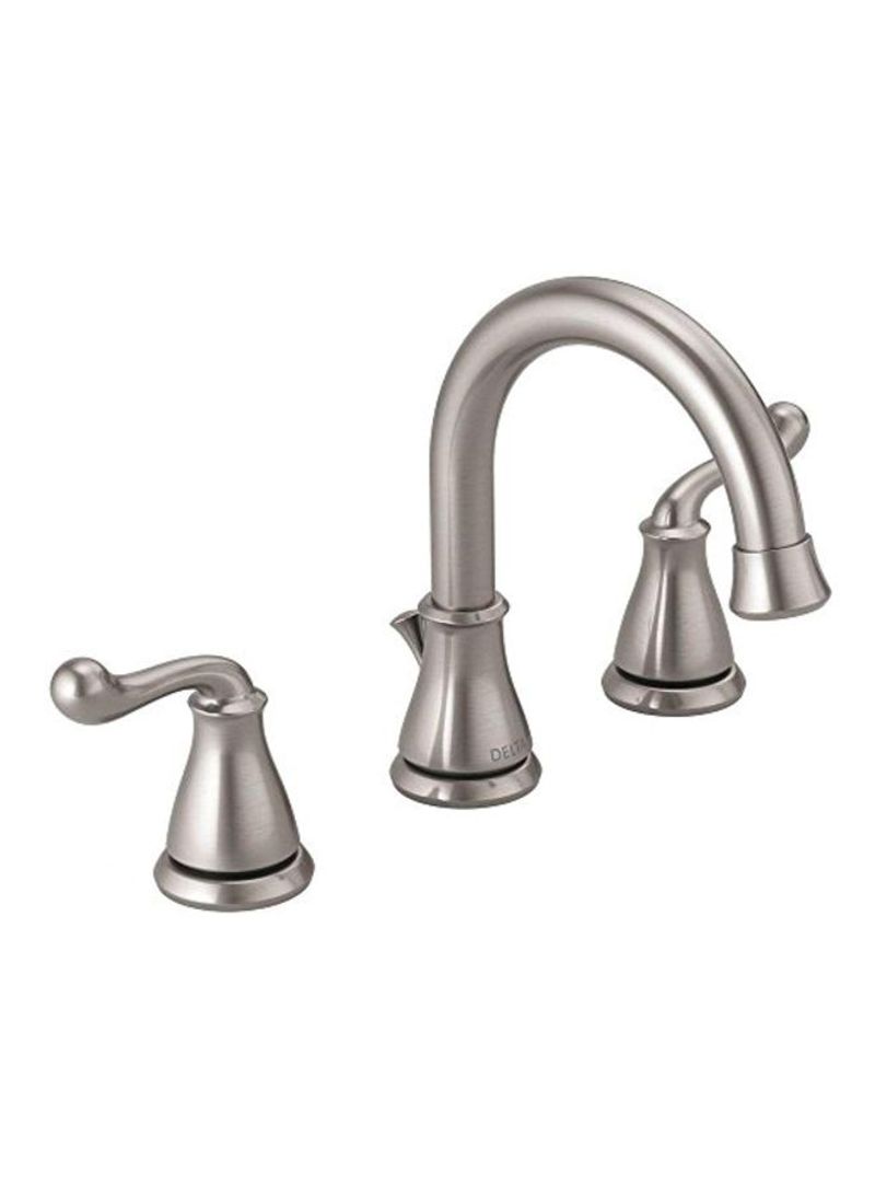2-Handle Bathroom Faucet Silver