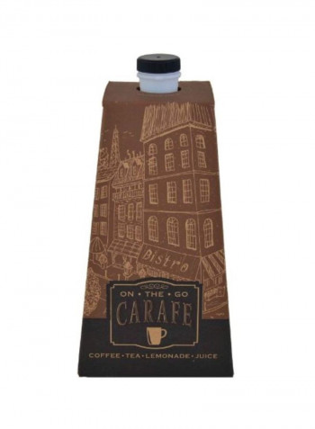 Pack Of 16 Printed Beverage Catering Carafe Brown/Black 10x5.6x5.6inch