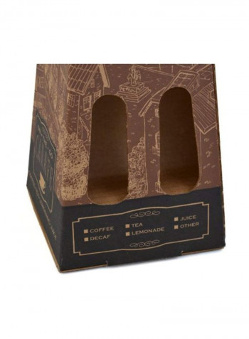 Pack Of 16 Printed Beverage Catering Carafe Brown/Black 10x5.6x5.6inch