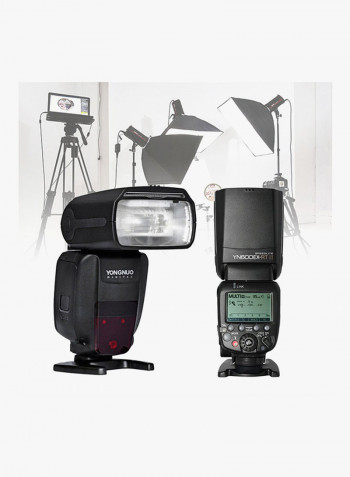 External Flash Light For Canon Camera Black