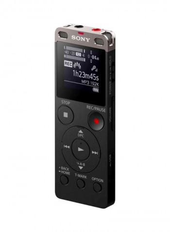 Digital Voice Recorder With Built-In USB ICD-UX560F/BC Black