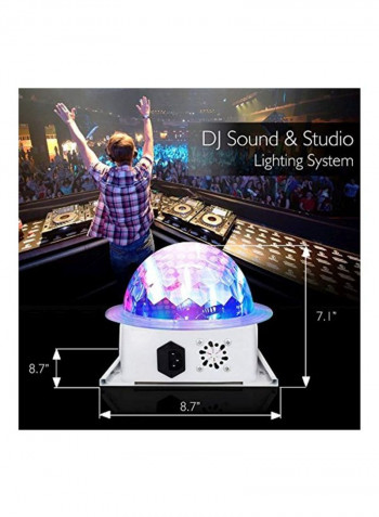 Ceiling Projector DJ Party Light White/Black 7.1x8.7x8.7inch