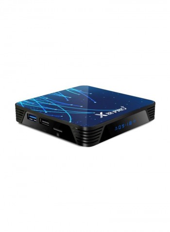 Pro Plus Android Smart TV Box With Remote Control For Smart TV RK3368 Blue