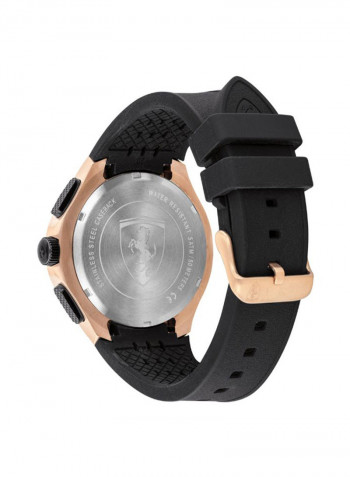 Men's Silicone Quartz Chronograph Wrist Watch With Date Display 830728