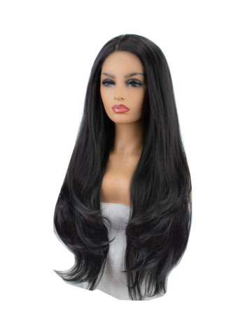 Synthetic Lace Fiber Wigs Black