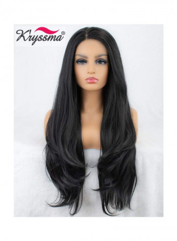 Synthetic Lace Fiber Wigs Black
