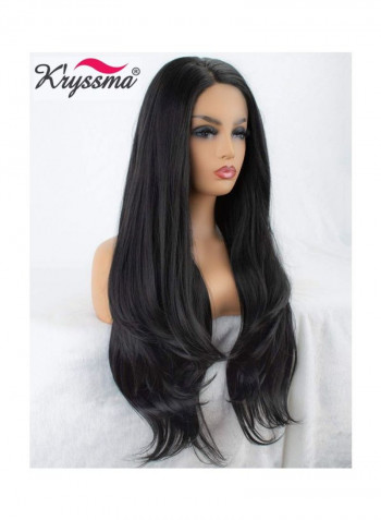 Synthetic Lace Fiber Wigs Black