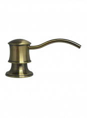 Kitchen Soap And Lotion Dispenser Gold 3.5x2x2.5inch
