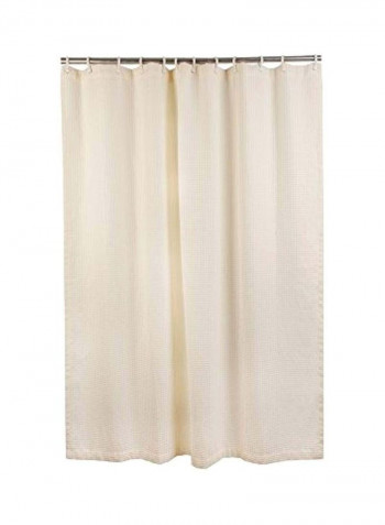 Polyester Shower Curtain Cream 66x72inch