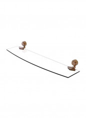 Venus Collection Groovy Accents Glass Shelf Brown 24inch