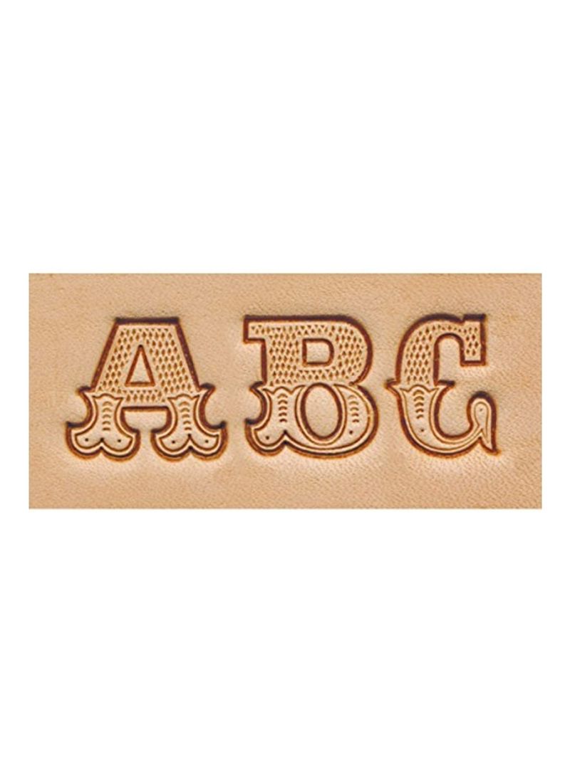 Art Alphabet Craftool Set Beige/Brown