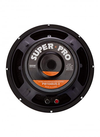 High Performance Subwoofer PW1048USX Black