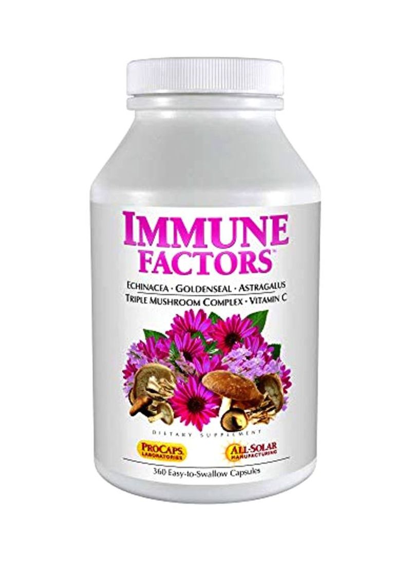 Immune Factors Dietary Supplement - 360 Capsules