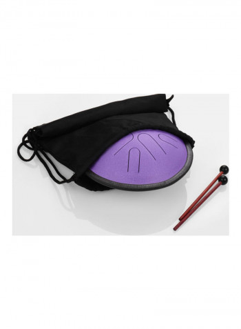 Portable Steel Tongue With 2 Sticks And Bag