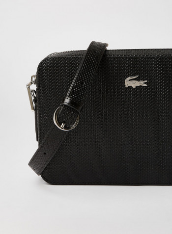 Leather Crossbody Bag Noir