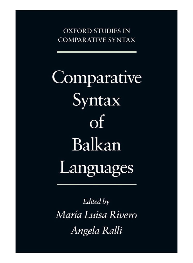 Comparative Syntax Of Balkan Languages Paperback