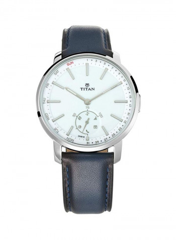 Men's Leather Analog Watch