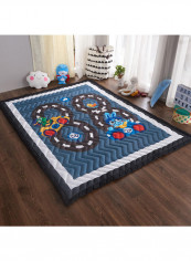 Cartoon Printed Anti-Slip Rug Multicolour 145x195centimeter