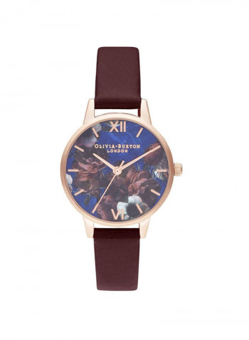 Women's Leather Analog Wrist Watch OB16SP10