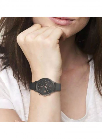 Women's Water Resistance Leather Chronograph Watch 2001153