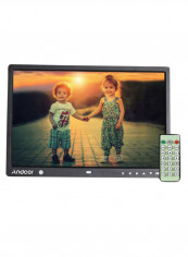 LED Digital Photo Frame With Remote Control Black