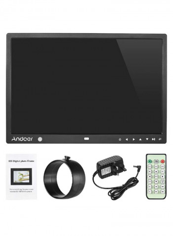 LED Digital Photo Frame With Remote Control Black
