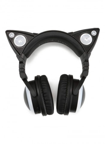 Wireless Mini Cat Ear Headphone Black