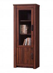 Braxton Curio Cabinet Brown 71.1 x 44 x 195centimeter