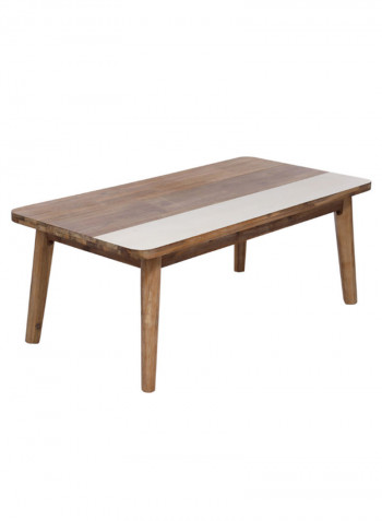 Ella Coffee Table Brown/White