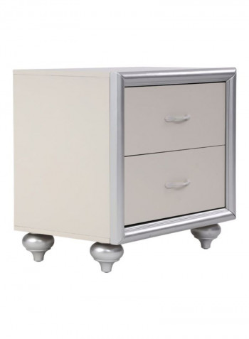 Harrington Wooden Night Stand Off White 66x50x43centimeter