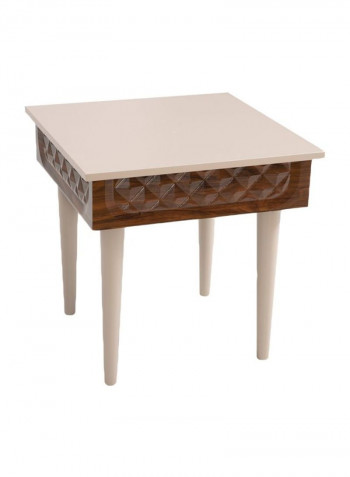 Vega End Table Light Brown/Brown 60x60x60centimeter