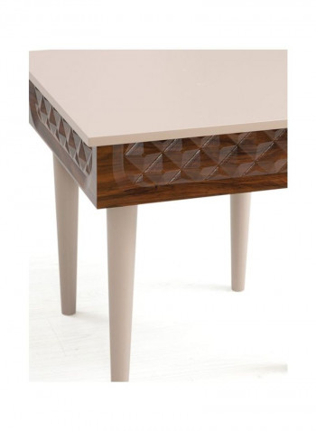 Vega End Table Light Brown/Brown 60x60x60centimeter