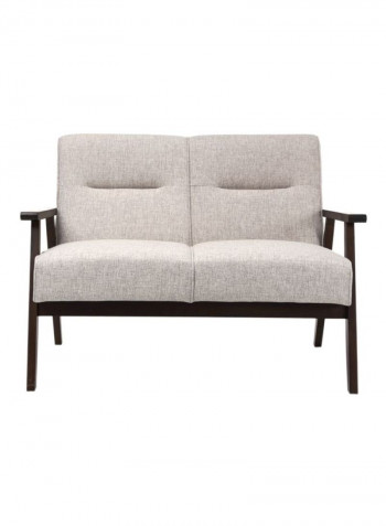 Arica 2-Seater Sofa Grey/Brown 110x80x70centimeter