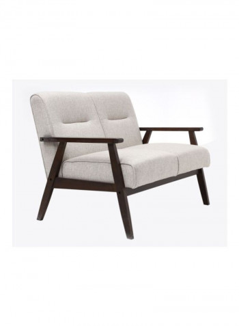 Arica 2-Seater Sofa Grey/Brown 110x80x70centimeter