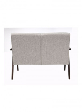 Arica 2-Seater Sofa Grey/Brown 110x80x70centimeter