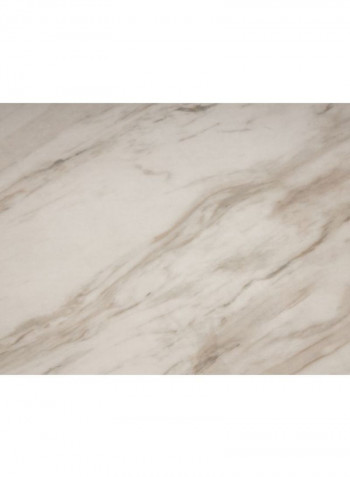 Edward Coffee Table White/Brown 120x60x45cm
