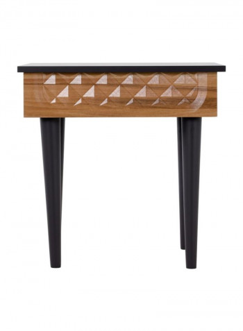 Vega End Table Brown/Black 56x59x55cm