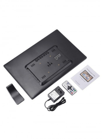 Electronic LED Digital Photo Frame Album Kit 17inch Black