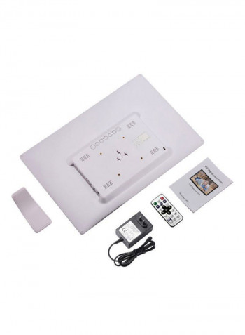 Electronic LED Digital Photo Frame Album Kit 17inch White