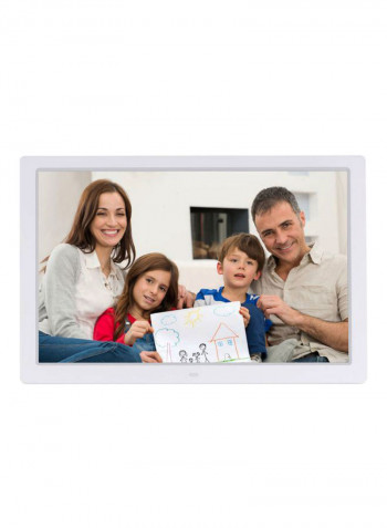 Electronic LED Digital Photo Frame Album Kit 17inch White