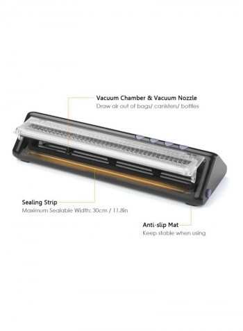 Overheat Protection Vacuum Sealer H30507UK Black