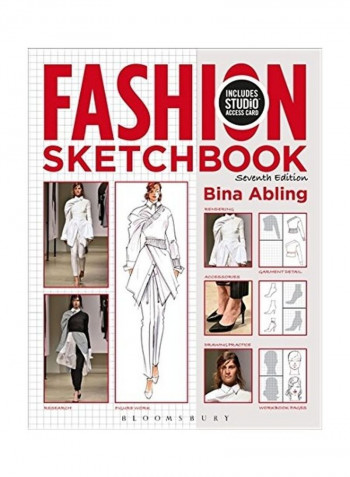 Fashion Sketchbook Paperback English by Bina Abling