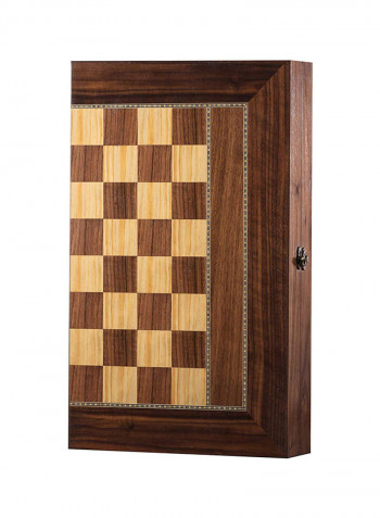 Handmade Backgammon With Wood Chess Pieces