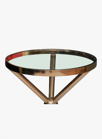 Firaaq Side Table Gold/Clear