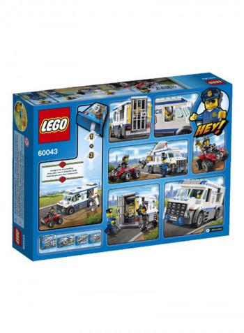 196-Piece City Police Prisoner Transporter Building Set 60043